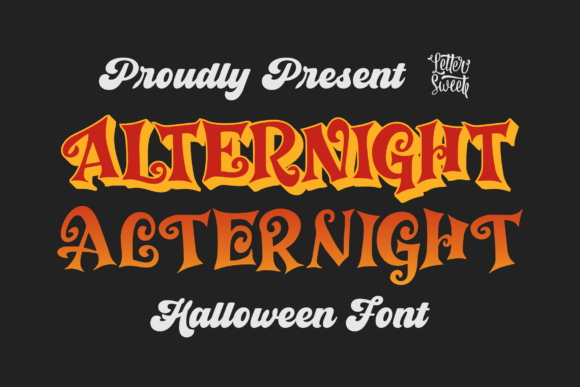 Alternight: A Bold Halloween Font for Business Branding