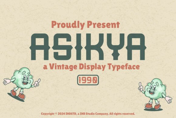 Asikya: A Vintage Display Typeface for Handmade Brands