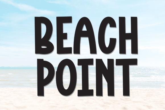 Beach Point Font for Business Branding