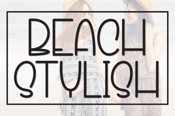 Beach Stylish: A Playful Display Font for Modern Brand Content