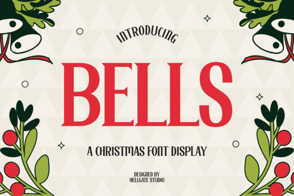 Bells Retro Christmas Font: Nostalgia in Display Typography