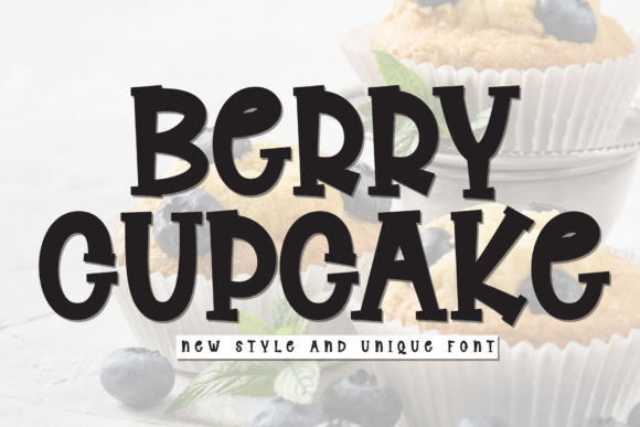 Berry Cupcake Font for Playful Web Design and Digital Branding