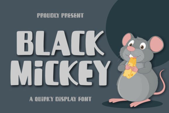 Black Mickey: A Quirky Display Font for Playful Web Projects