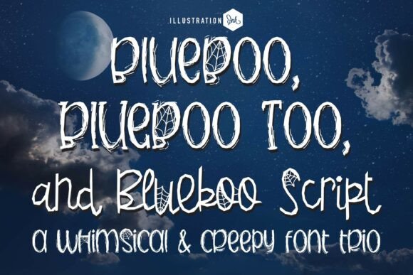 Blueboo Trio Font for Halloween Branding