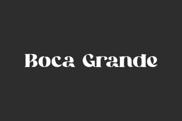 Boca Grande Font for Modern Digital Branding Projects