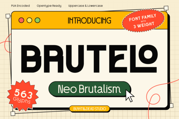 Brutelo Font for Creative Projects