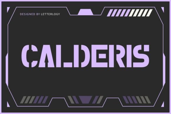 Calderis Font: Bold and Futuristic