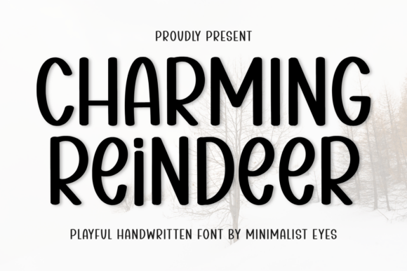 Charming Reindeer Display Font for Warm Campaign Visuals