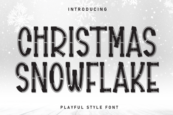 Christmas Snowflake: A Playful Display Font for Seasonal Campaigns