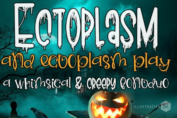 Ectoplasm Duo Font for Halloween Design