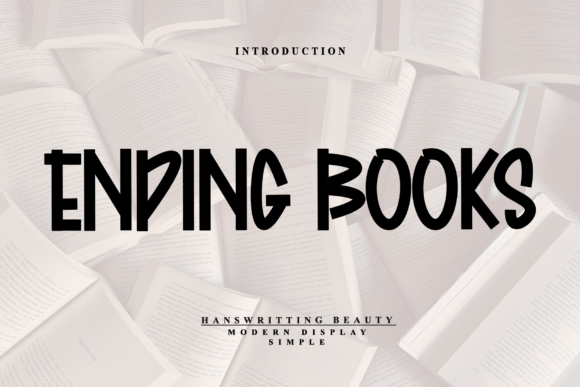 Ending Books Font for Creative Makers