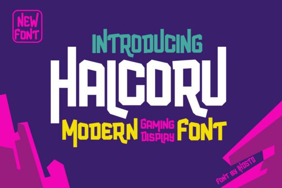 Halcoru: A Futuristic Display Font for High-Impact Brands