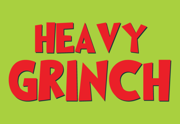 Heavy Grinch Font for Festive Design