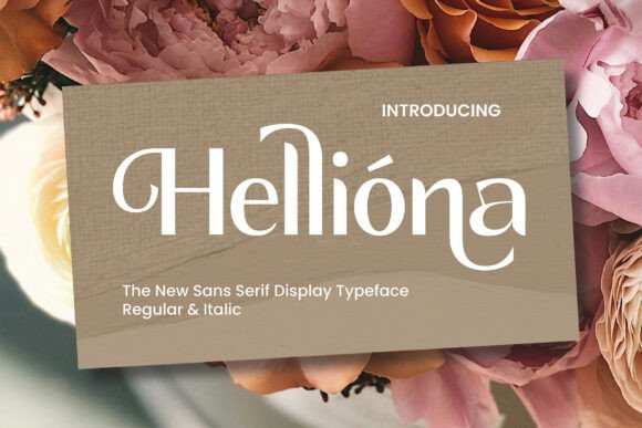 Helliona: A Modern Display Typeface
