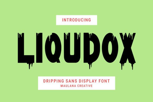 Liqudox Font: Gooey & Bold Display
