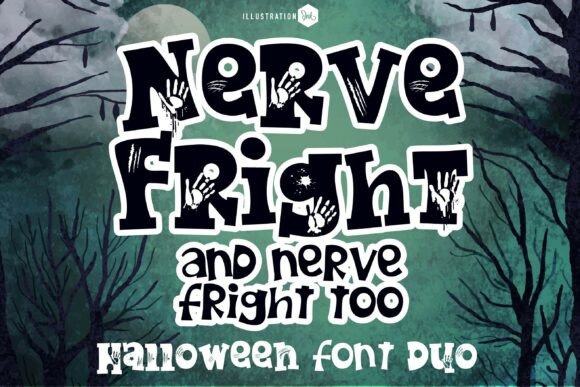 Nerve Fright Duo – Halloween Font for Business