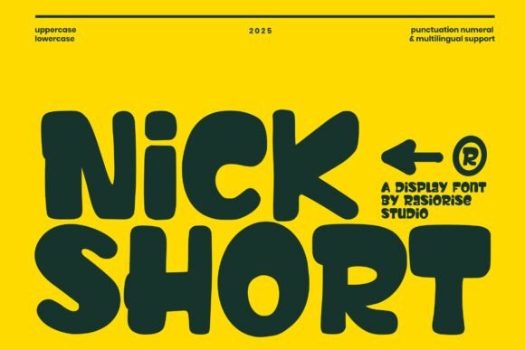 Nick Short Font for Creative Design