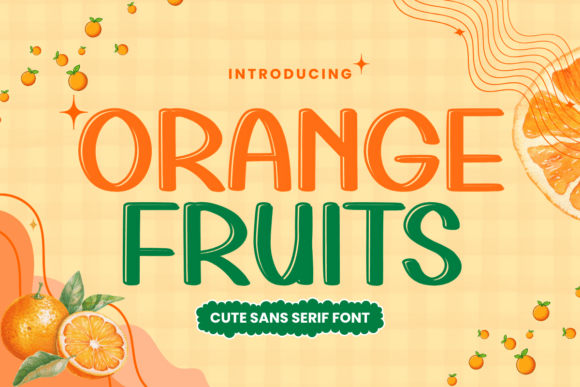 Orange Fruits: A Handwritten Display Font for Crafters and Makers