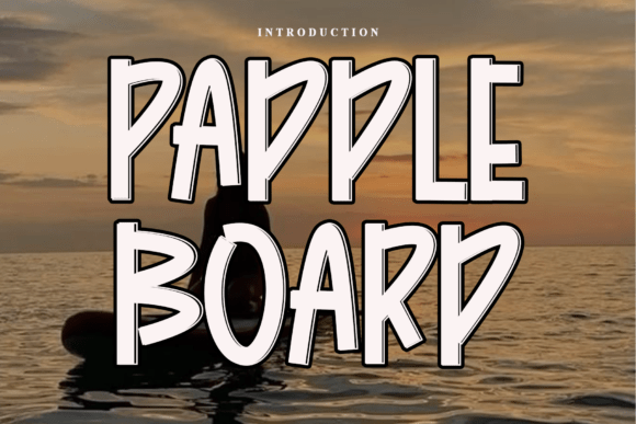 Paddle Board Font for Creative Projects