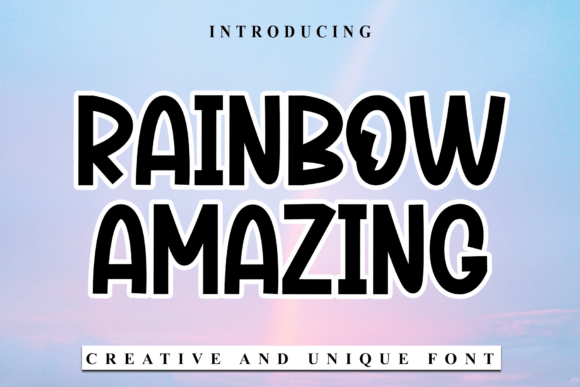 Rainbow Amazing Font for Creative Makers