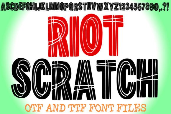 Riot Scratch Font for Bold Branding