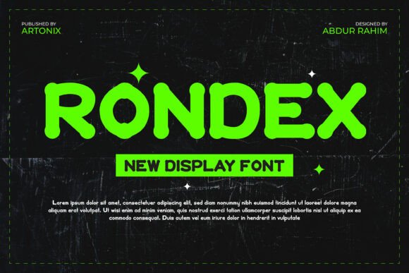 Rondex: A Bold Display Font for Creative Projects