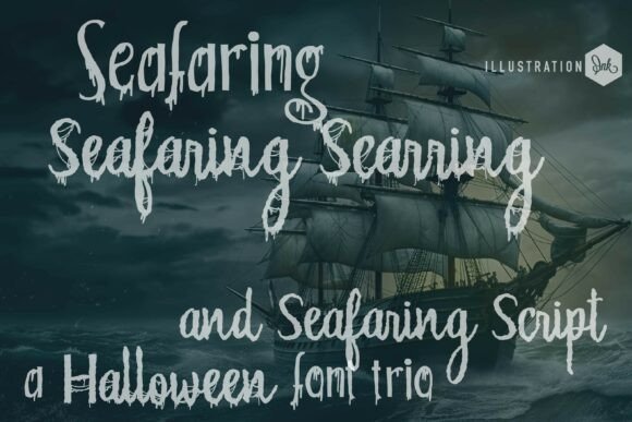 Seafaring Scarring Trio Font