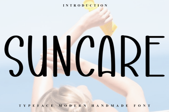 Suncare: A Festive Display Font for Editorial Design