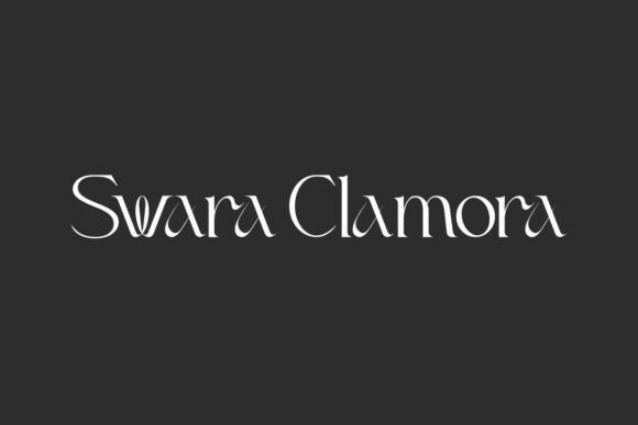 Swara Clamora: A Display Font for Elegant Campaigns