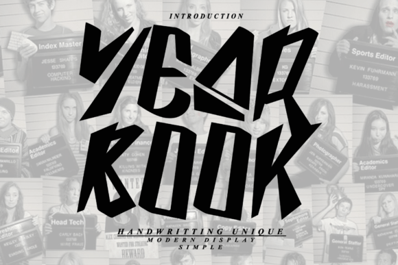 Year Book Font: A Distinct Display Typeface for Creatives